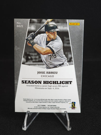 2017 Panini The National Jose Abreu Black /25 #BB21
