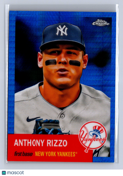 2022 Topps Chrome Platinum Anthony Rizzo Blue Prism #437