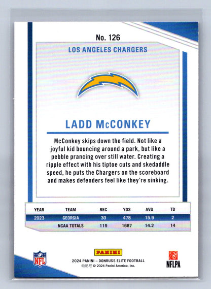 2024 Panini Donruss Elite Ladd McConkey Pink #126