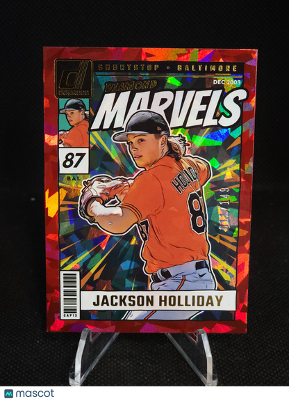 2024 Panini Donruss Jackson Holliday Diamond Marvels Red Ice /149 #5