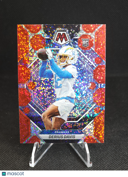 2023 Panini Mosaic Derius Davis Red Sparkle #311