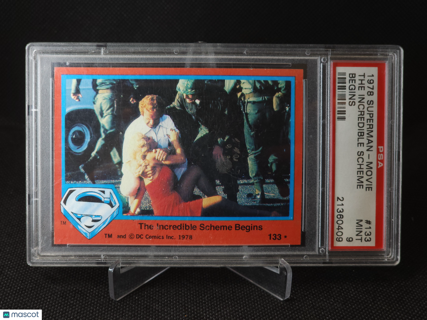 1978 Topps Superman Movie The Incredible Scheme Begins #133 PSA 9