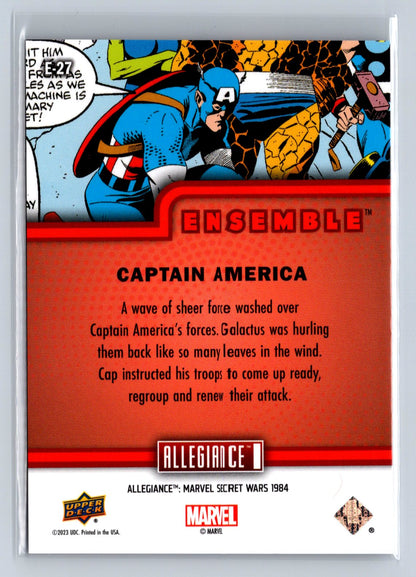 2024 Allegiance Secret Wars Captain America Ensemble Lenticular #E-27