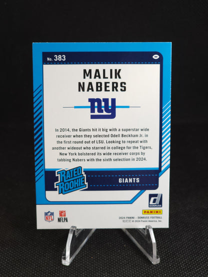 2024 Panini Donruss Malik Nabers #383