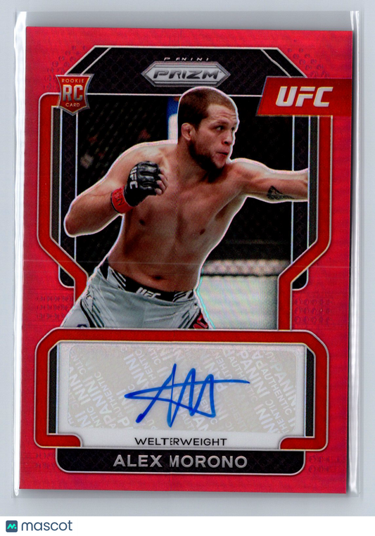 2022 Panini Prizm UFC Alex Morono Auto Red /99 #SG-AMR