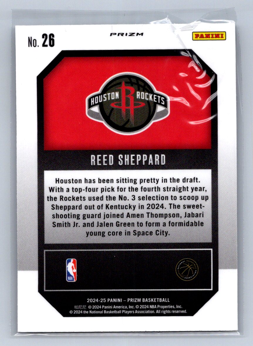 2024-25 Panini Prizm Reed Sheppard Emergent Silver #26