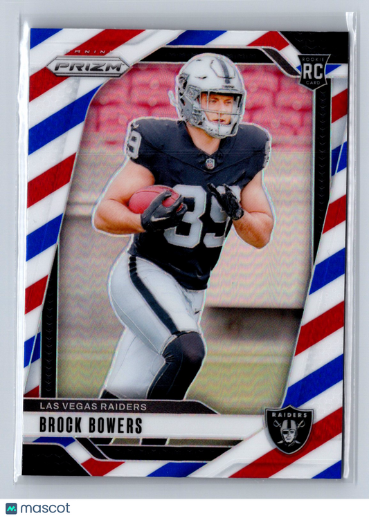 2024 Panini Prizm Brock Bowers Red White Blue #315