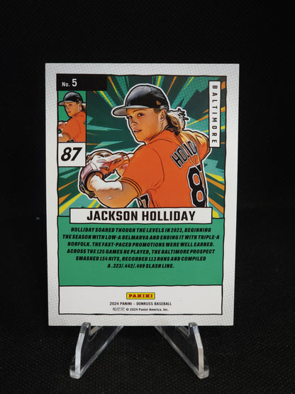 2024 Panini Donruss Jackson Holliday Diamond Marvels Red Ice /149 #5