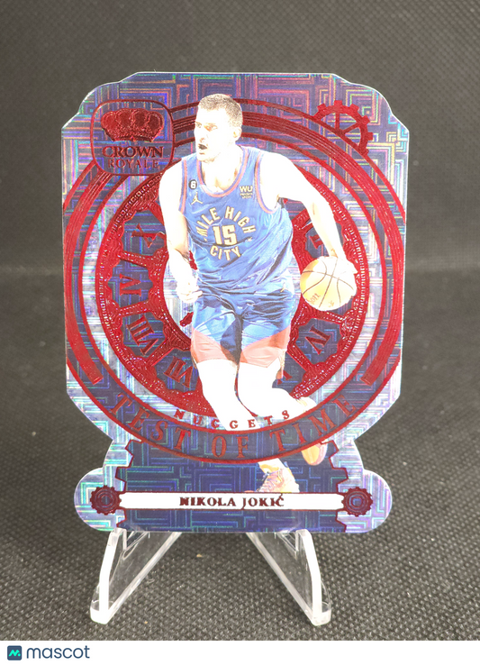 2023 Panini Crown Royale Nikola Jokić Test Of Time International Red #6