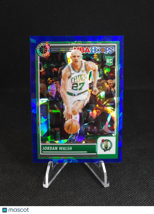 2023-24 NBA Hoops Premium Stock Jordan Walsh Blue Ice #18