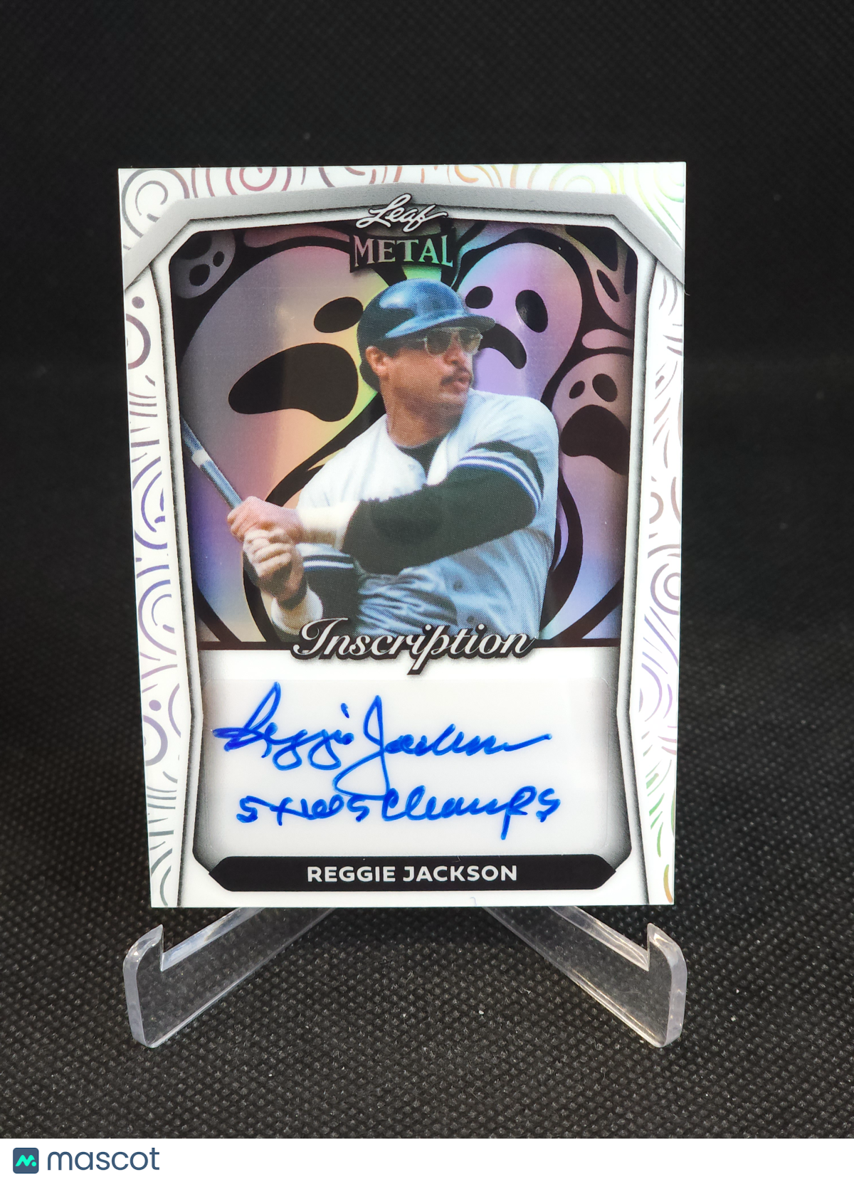 2024 Leaf Metal Inscription Reggie Jackson Ghosts Auto /2 #HI-RJ1