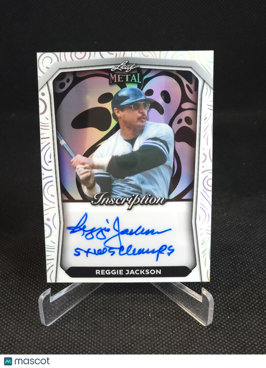 2024 Leaf Metal Inscription Reggie Jackson Ghosts Auto /2 #HI-RJ1