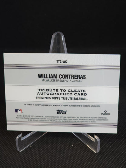 2025 Topps Tribute to Cleats William Contreras Auto /99 #TTC-WC