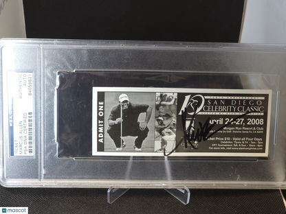 2008 10th Anniversary San Diego Celebrity Classic Ticket Auto PSA A Authentic