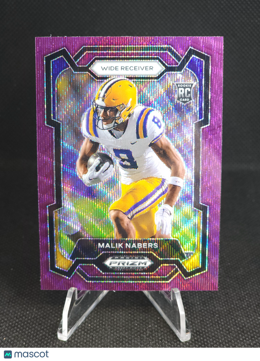 2024 Prizm Draft Malik Nabers Purple Wave #109