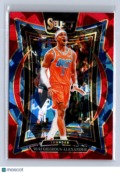 2024-25 Panini Select Shai Gilgeous-Alexander Concourse Red Ice #36