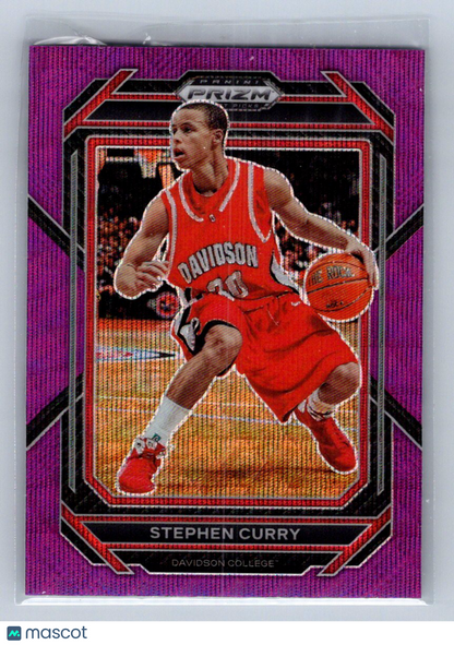 2023 Panini Prizm Draft Picks Stephen Curry Purple Wave #53
