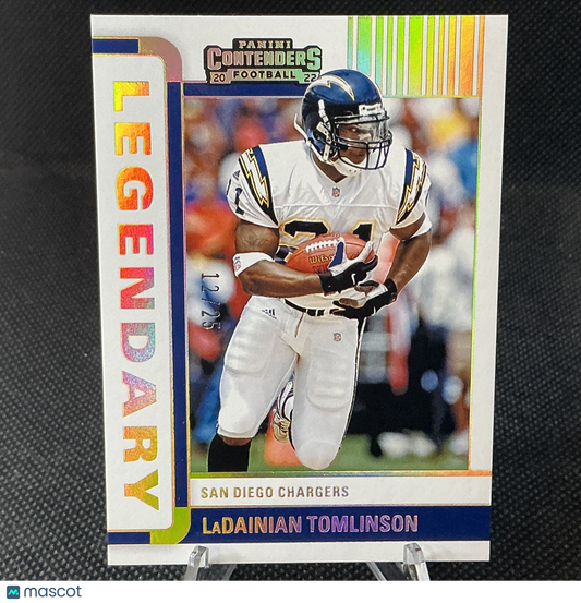 2022 Panini Contenders LaDainian Tomlinson Legendary Gold /25 #LGD-LTO