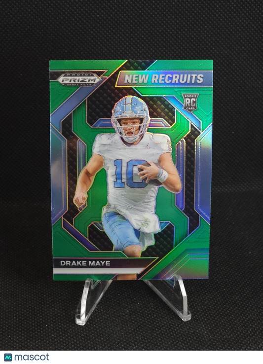 2024 Prizm Draft Picks Drake Maye New Recruits Green #NR-DME