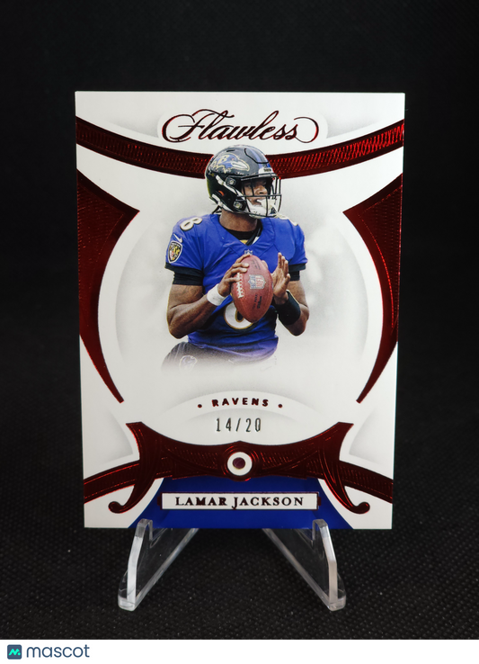 2020 Panini Flawless Lamar Jackson Ruby /20 #4
