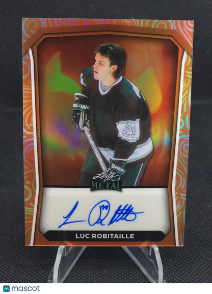 2024 Leaf Metal Luc Robitaille Jack-O-Lantern Auto #HA-LRI 1/3