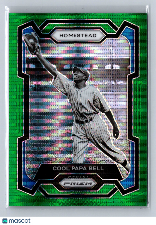 2024 Panini Prizm Cool Papa Bell Green Pulsar /25 #159