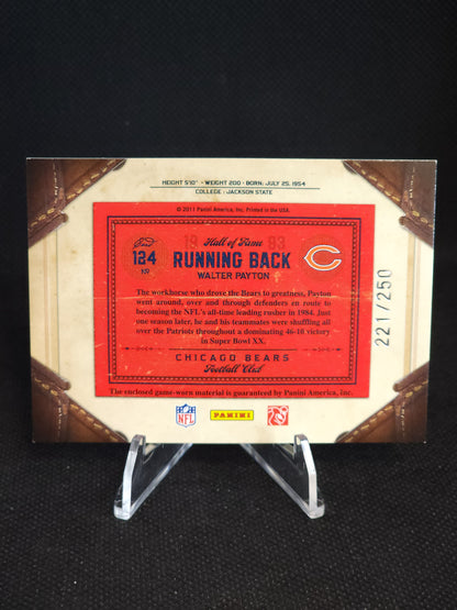 2011 Timeless Treasures Walter Payton Legend Material Patch /250 Game-Worn #124