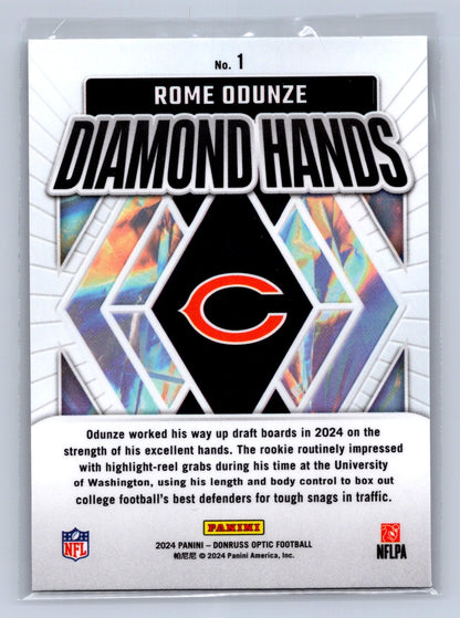 2024 Panini Donruss Optic Diamond Hands Rome Odunze #1