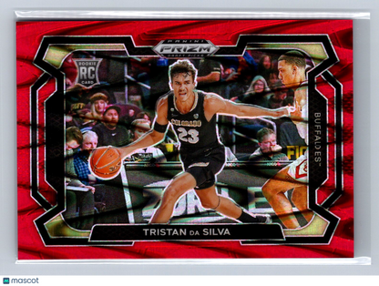 2024 Panini Prizm Draft Picks Tristan Da Silva Variation Red Seismic /224 #61