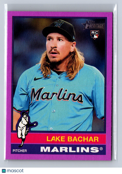 2025 Topps Heritage Lake Bachar Light Purple #254