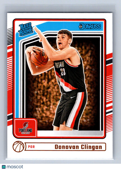 2024-25 Panini Donruss Rated Rookie Donovan Clingan #223