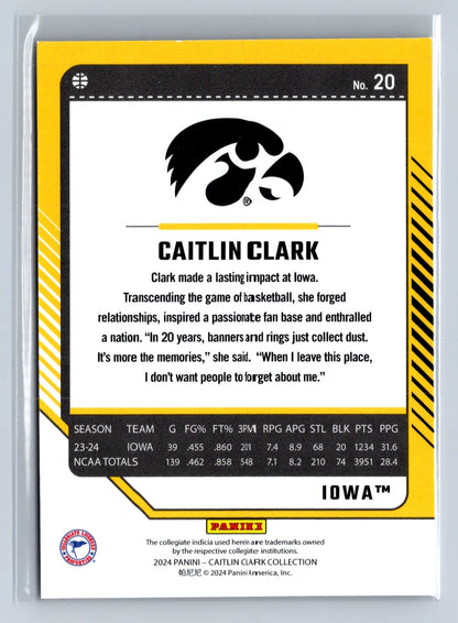 2024 Panini Donruss Caitlin Clark #20