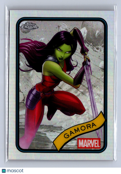 2025 Topps Chrome Marvel Gamora Refractor #140
