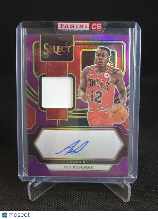 2023-24 Panini Select Ayo Dosunmu Patch Auto Purple /99 #AM-AYO