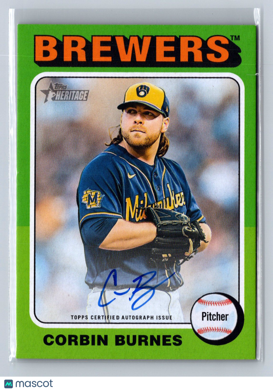 2024 Topps Heritage High Number Corbin Burnes Real One Auto #ROA-CBU