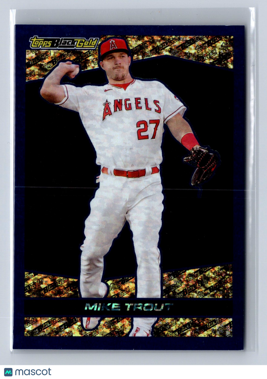 2021 Topps Black Gold Mike Trout Blue #BG-3