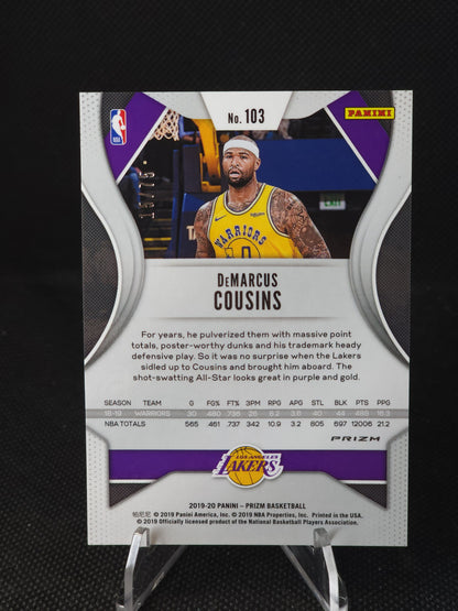 2019 Panini Prizm DeMarcus Cousins Purple /75 #103