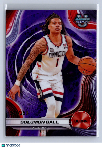 2024-25 Bowman U Best Solomon Ball Purple Refractor /250 #89