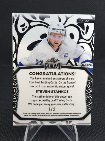 2024 Leaf Metal Steven Stamkos Ghosts Auto #HA-SS3 1/2