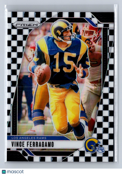 2024 Panini Prizm Vince Ferragamo Black White Checkerboard #174