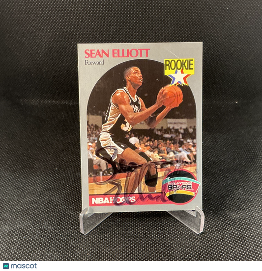 1990 NBA Hoops Sean Elliott Auto In Person #267