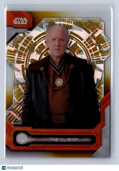 2024 Topps Star Wars High Tek The Client / Gold Diffractor /50 #93