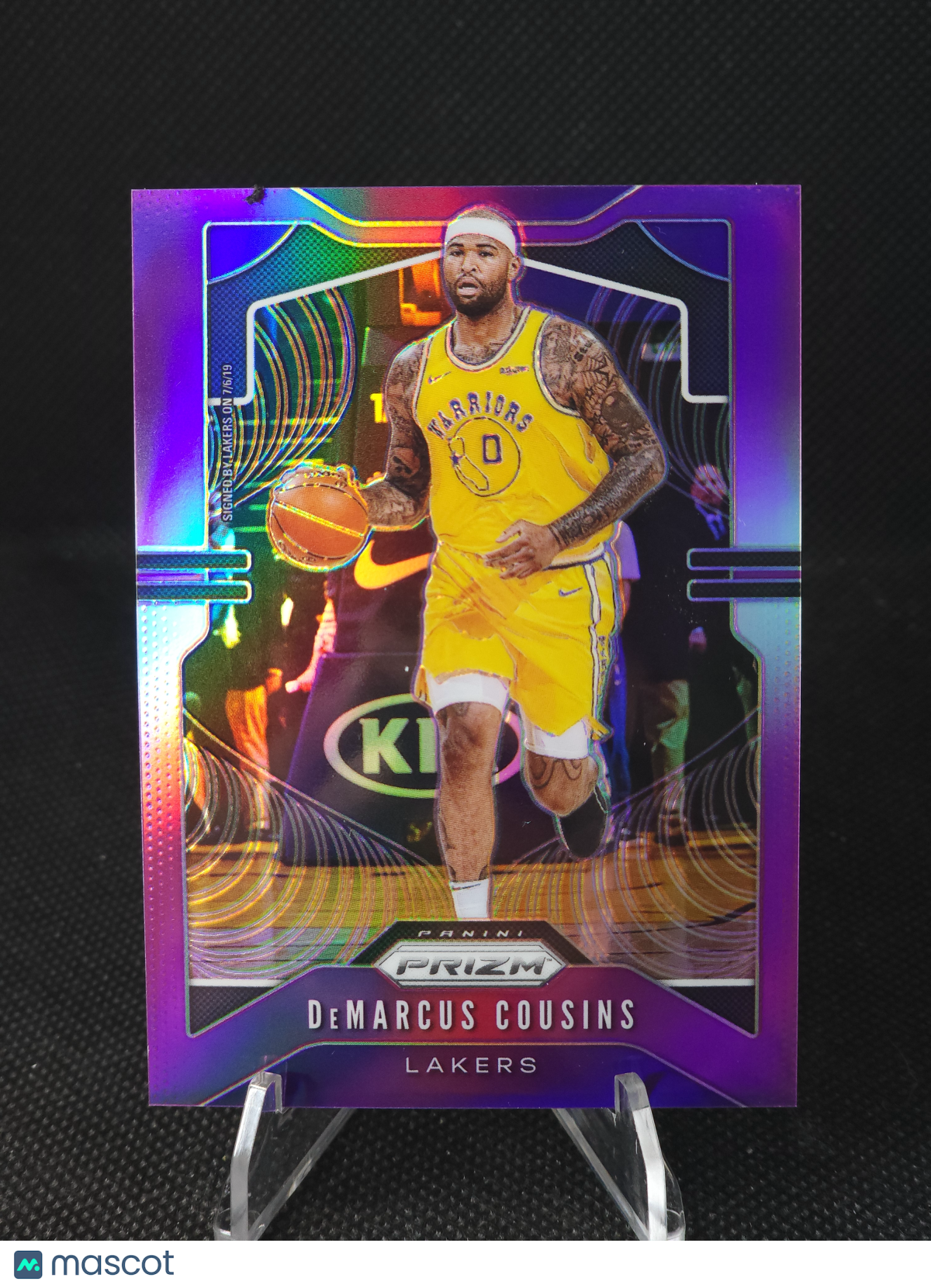 2019 Panini Prizm DeMarcus Cousins Purple /75 #103