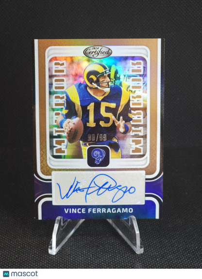 2024 Certified Vince Ferragamo Bronze Mirror Auto /99 #MS-VF