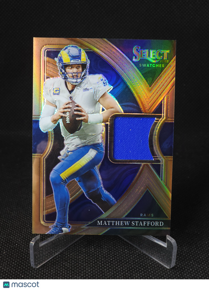 2022 Panini Select Swatches Matthew Stafford Copper /49 #SS-6
