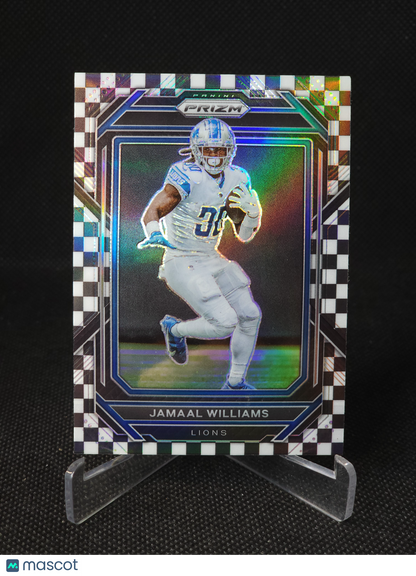 2022 Panini Prizm Jamaal Williams Black White Checkerboard #97
