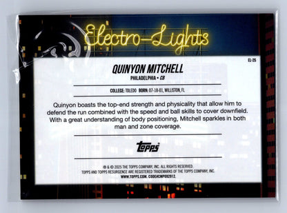 2024 Topps Resurgence Quinyon Mitchell Electro-Lights #EL-25