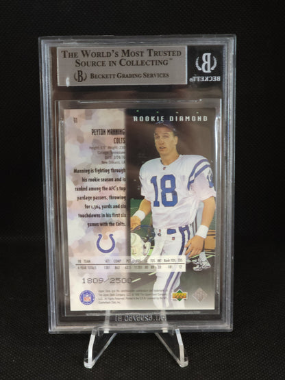 1998 Black Diamond Rookies Double Peyton Manning #91 BGS 9 /2500