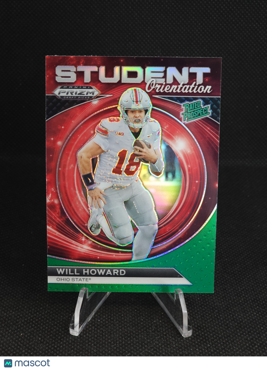 2024 Prizm Draft Will Howard Student Orientation Green #SO-WH