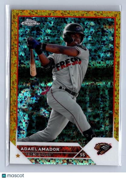 2023 Topps Chrome Pro Debut Adael Amador Gold Mini-Diamond /50 #PDC-35